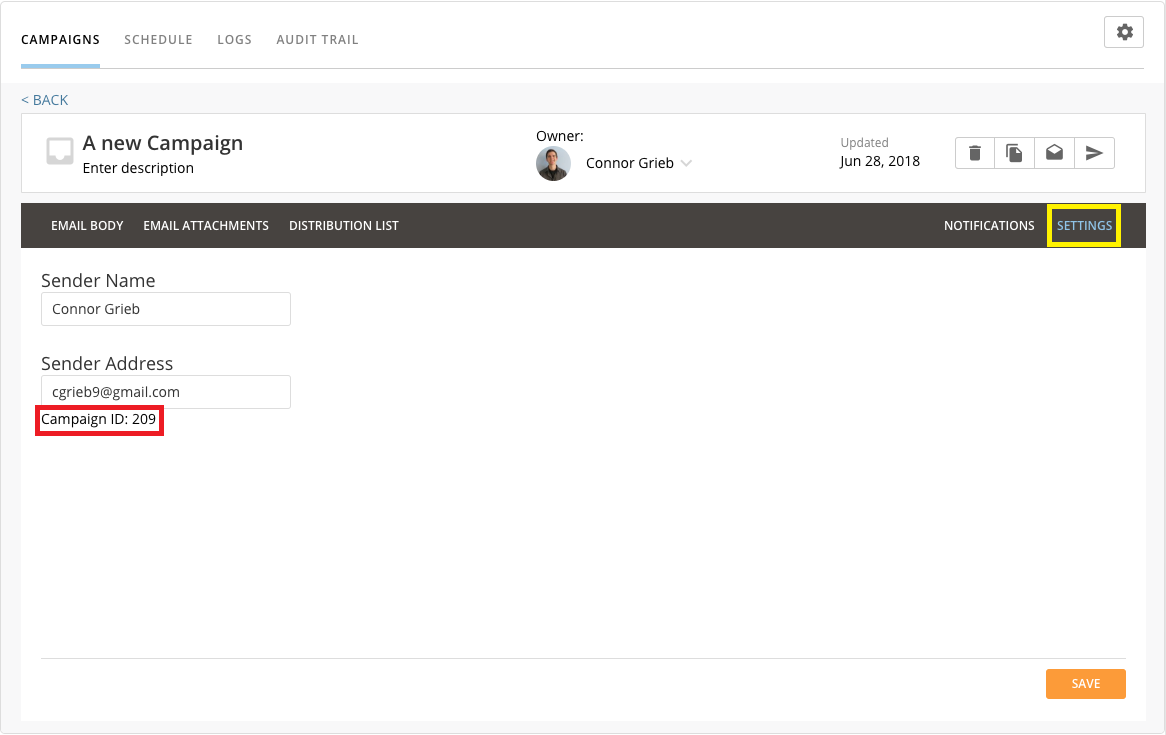 Campaigns API