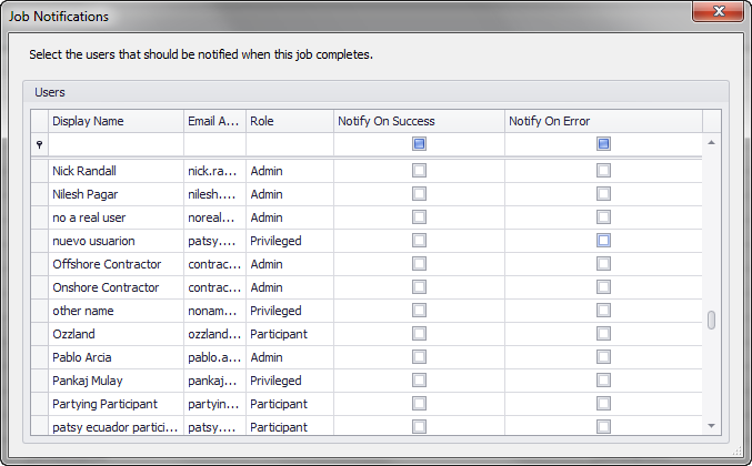 Setting Notifications in Workbench 4