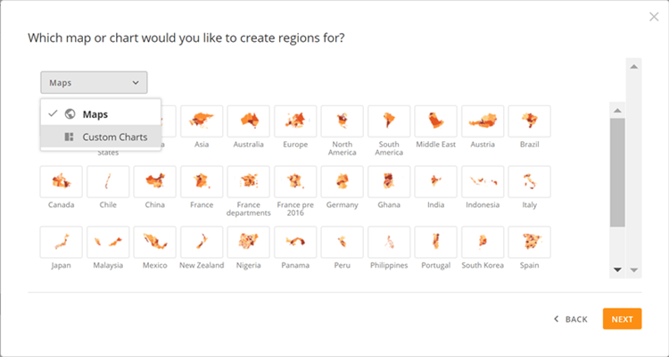 Creating a Map with Regions