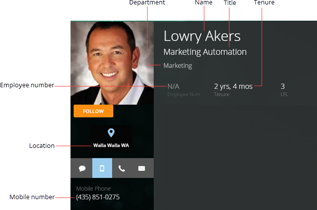 Specifying Your Personal Profile Information