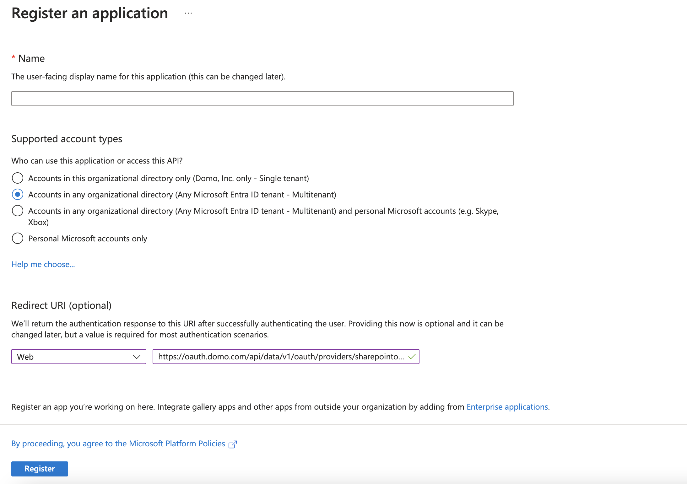 Sharepoint Online Writeback Connector