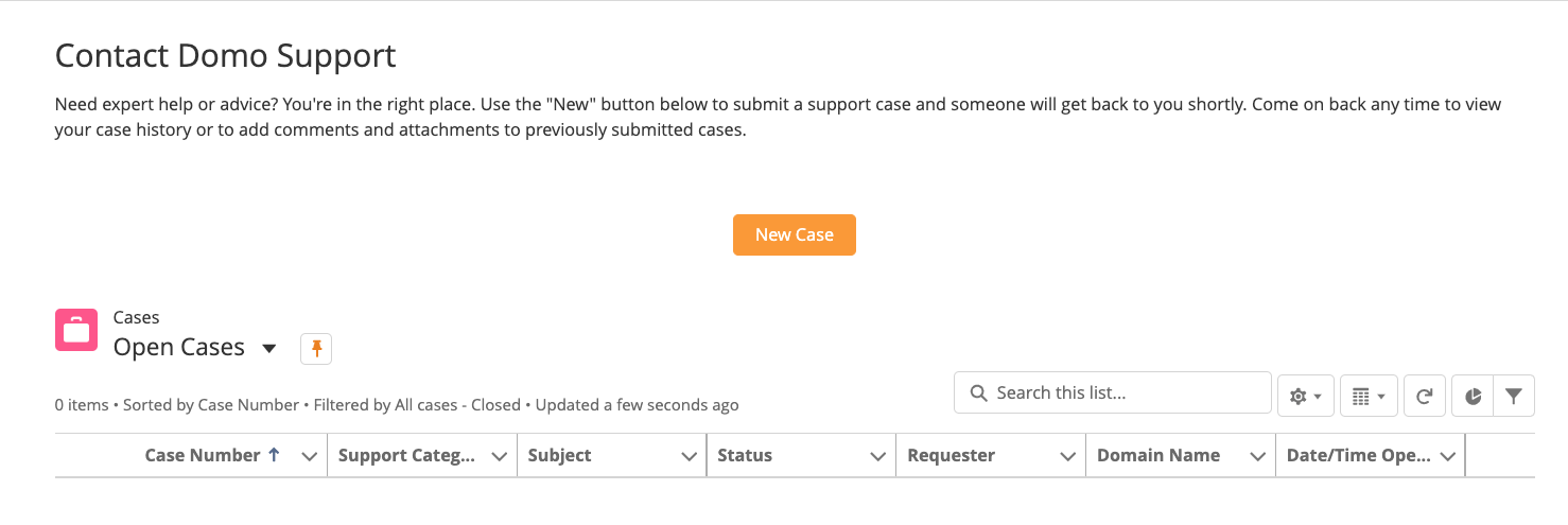 Submit a Support Ticket