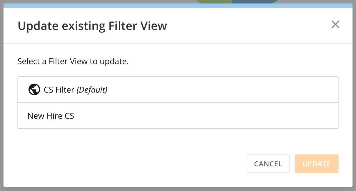 Page Filters and Filter Views on Dashboards