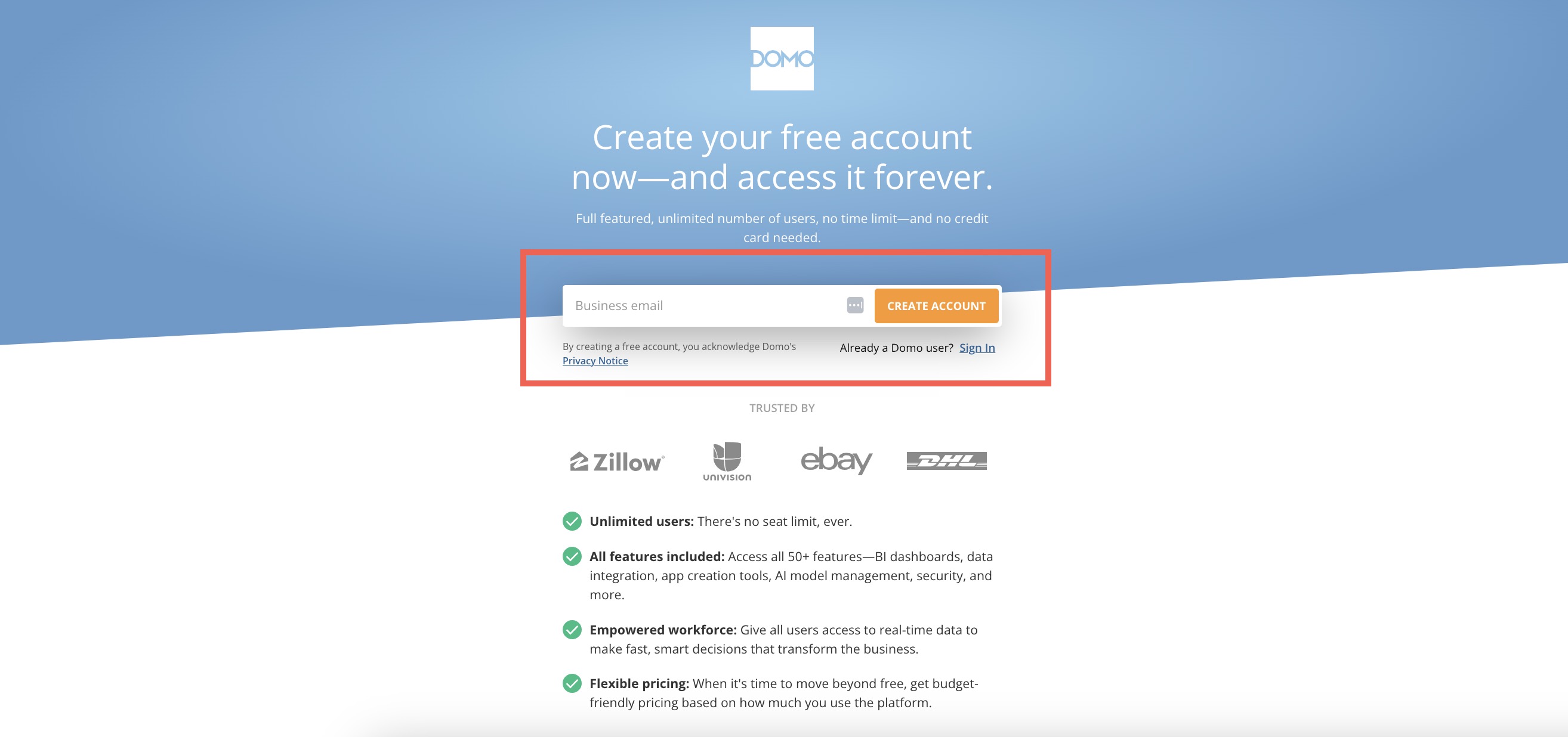 Domo Free | Overview