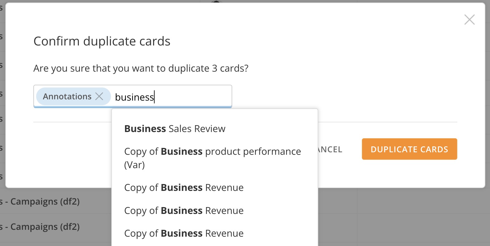 Duplicating Cards (