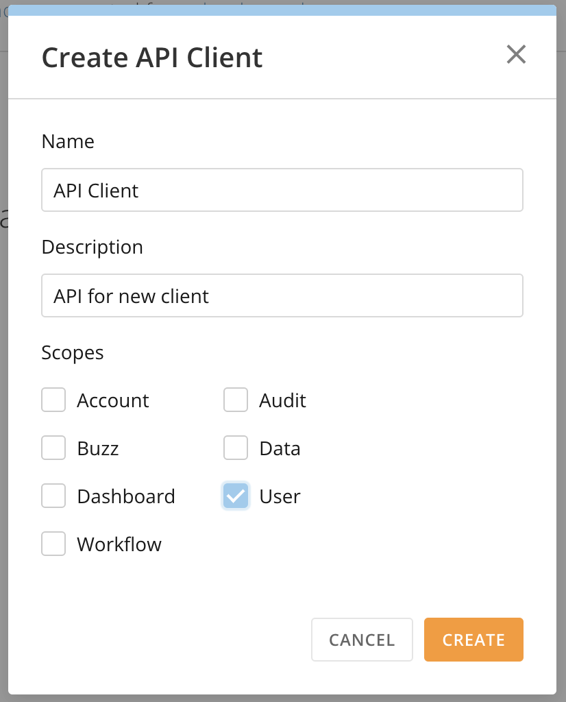 Manage API Clients