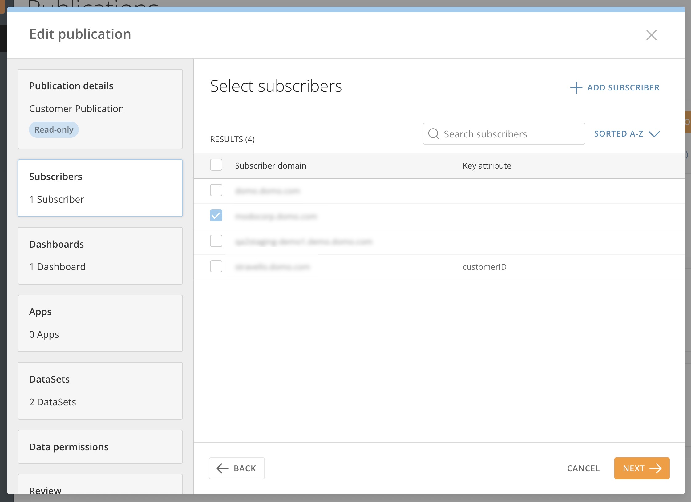 Publish Content to a Subscriber Instance