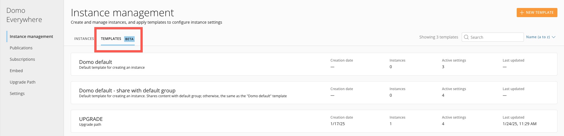 Use Instance Templates