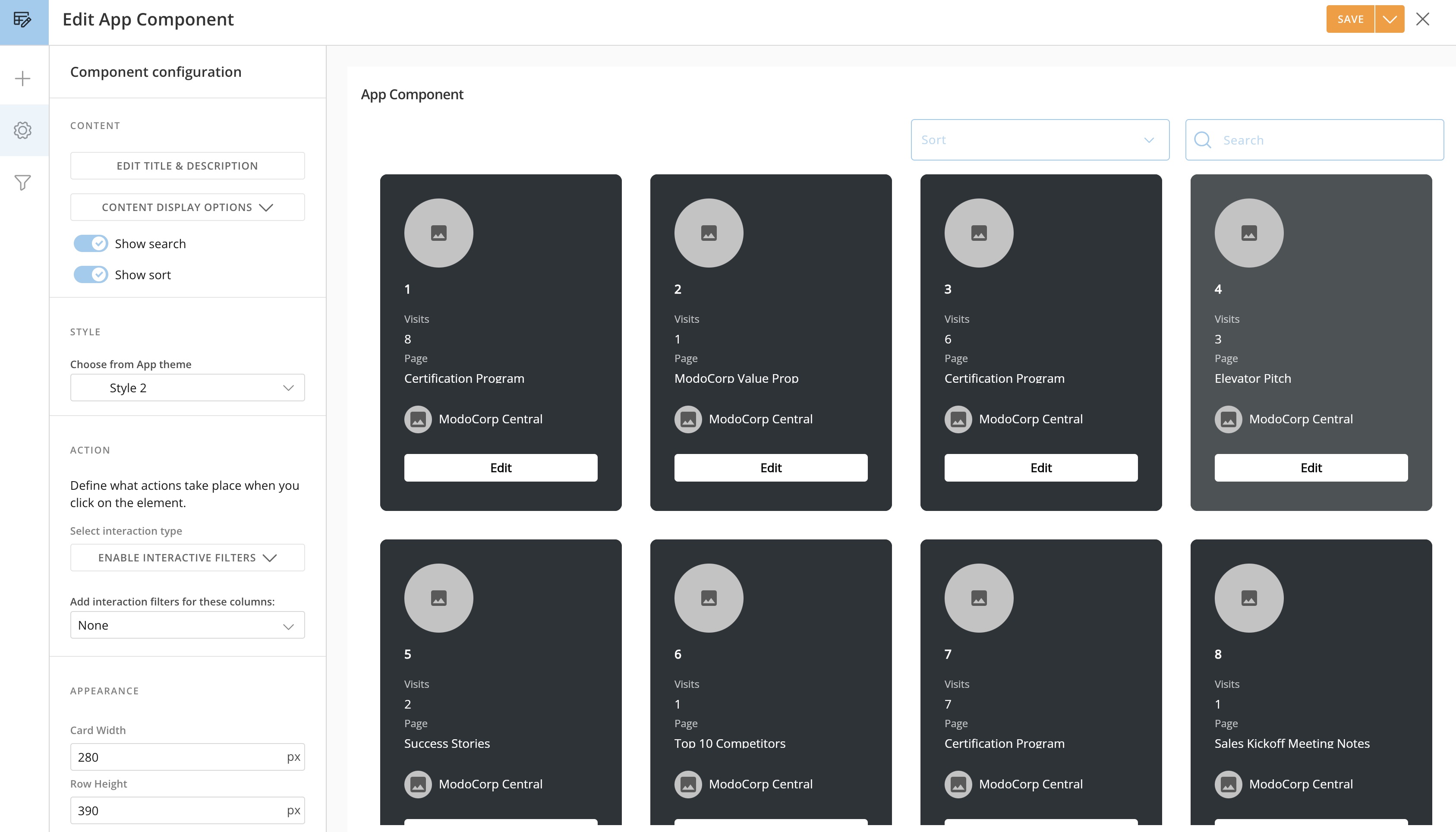 Create and Customize App Components in App Studio