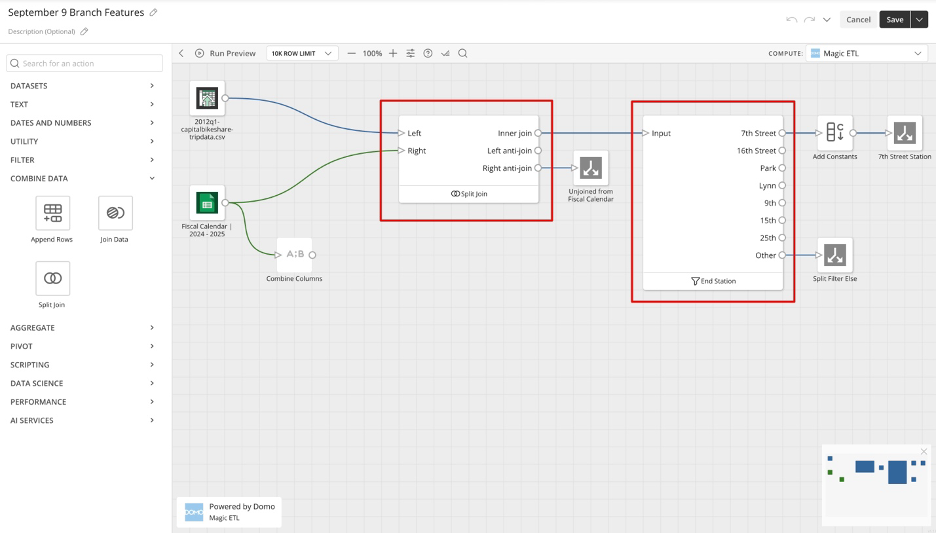 Magic ETL Tiles: Split Join and Split Filter