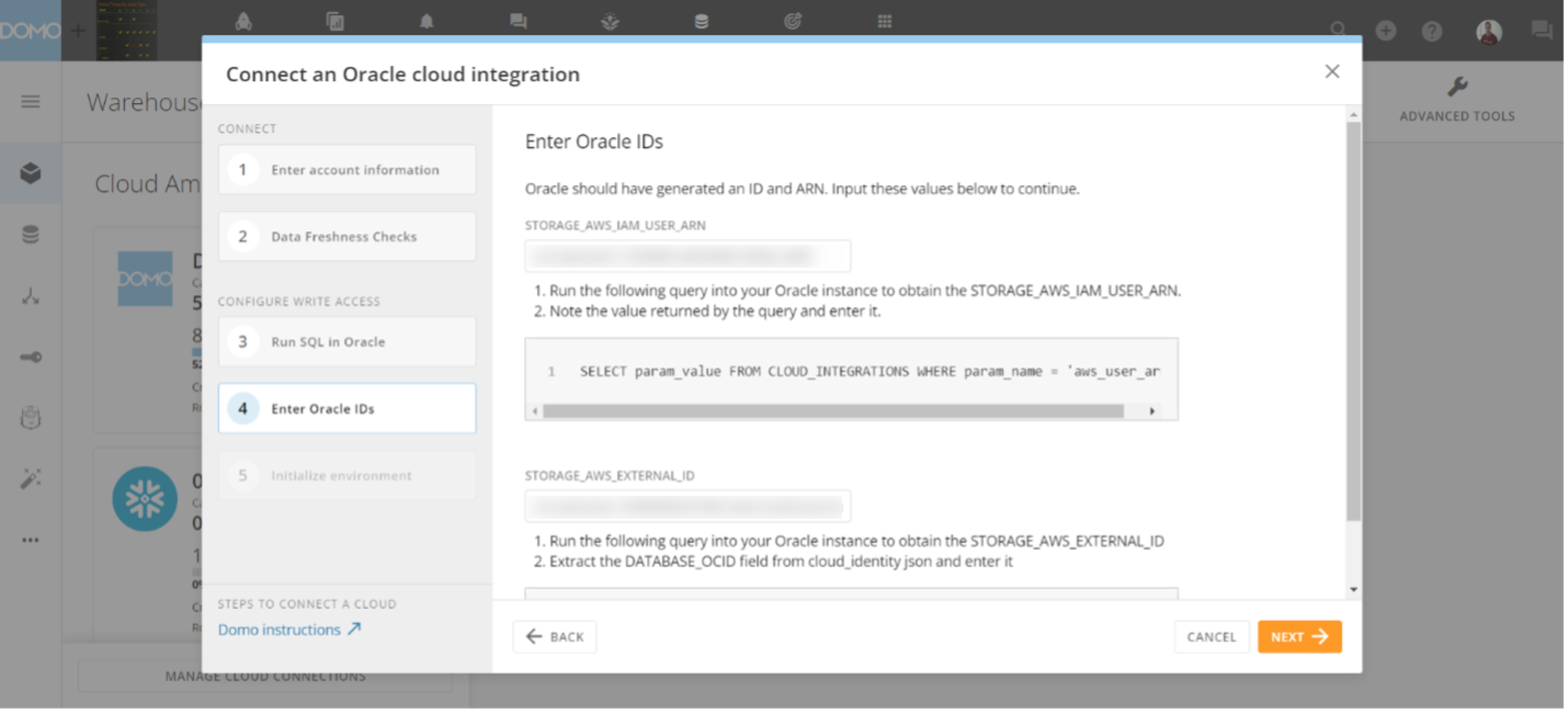 Set Up Domo on Oracle Cloud