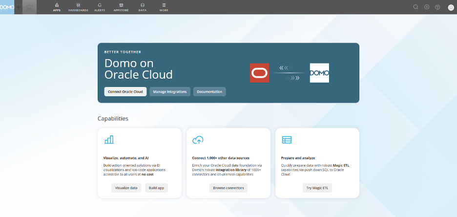 Set Up Domo on Oracle Cloud