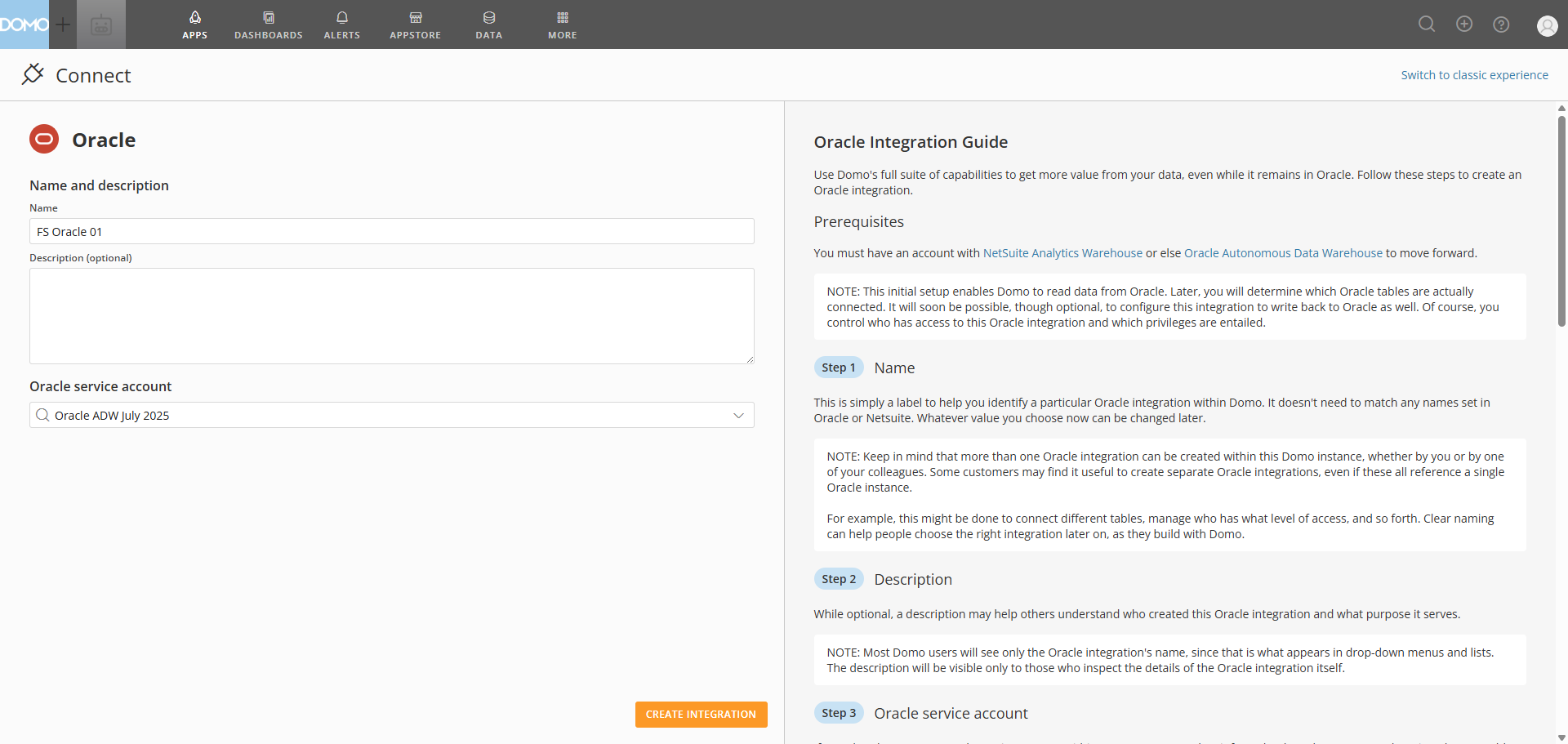 Set Up Domo on Oracle Cloud