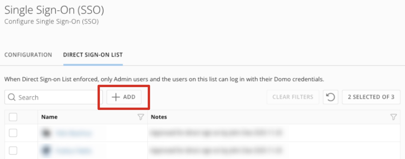 Domo SSO