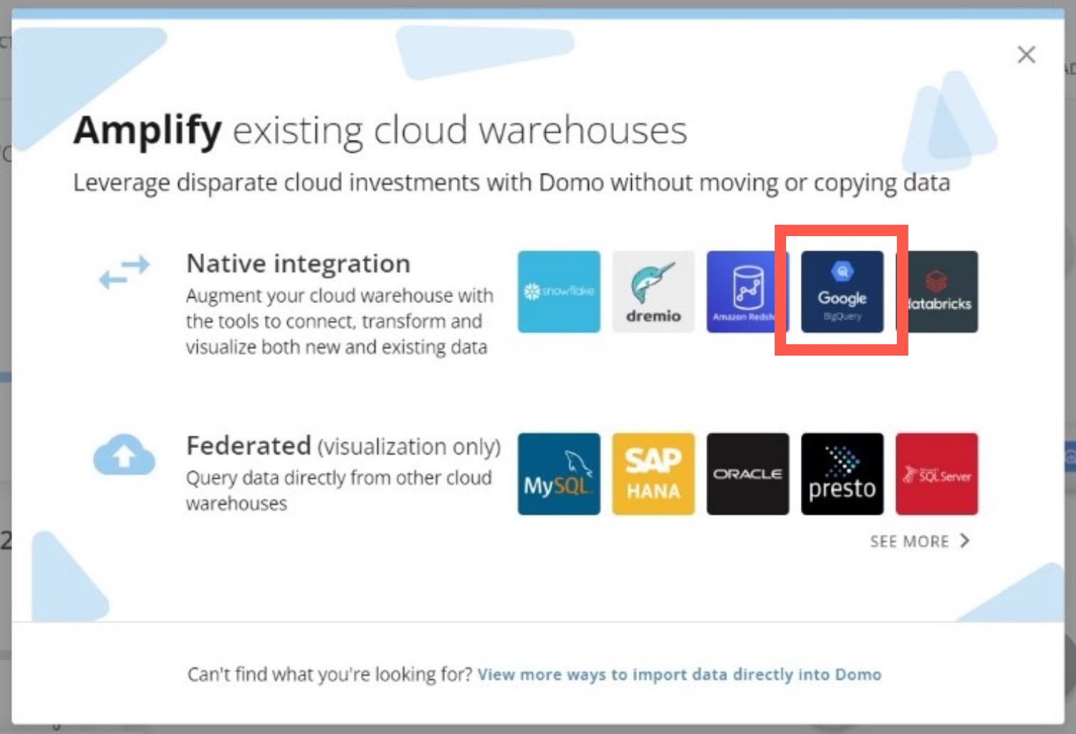 Register Google BigQuery with Cloud Amplifier