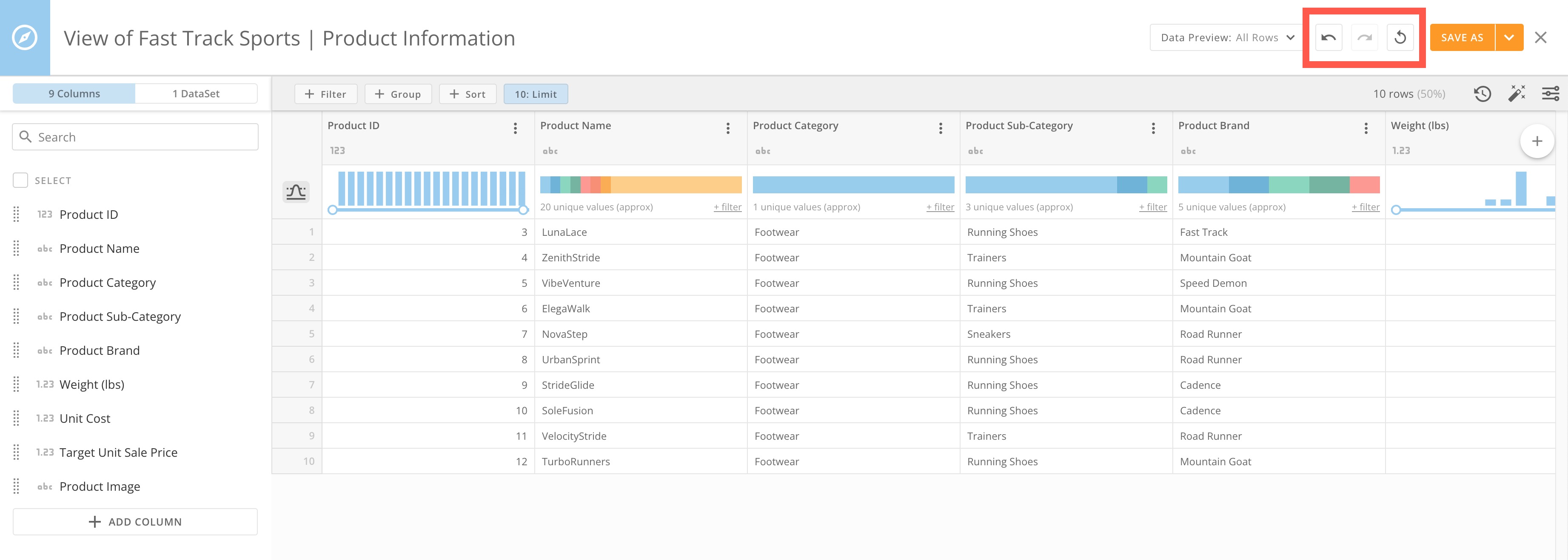 Manage DataSet Views